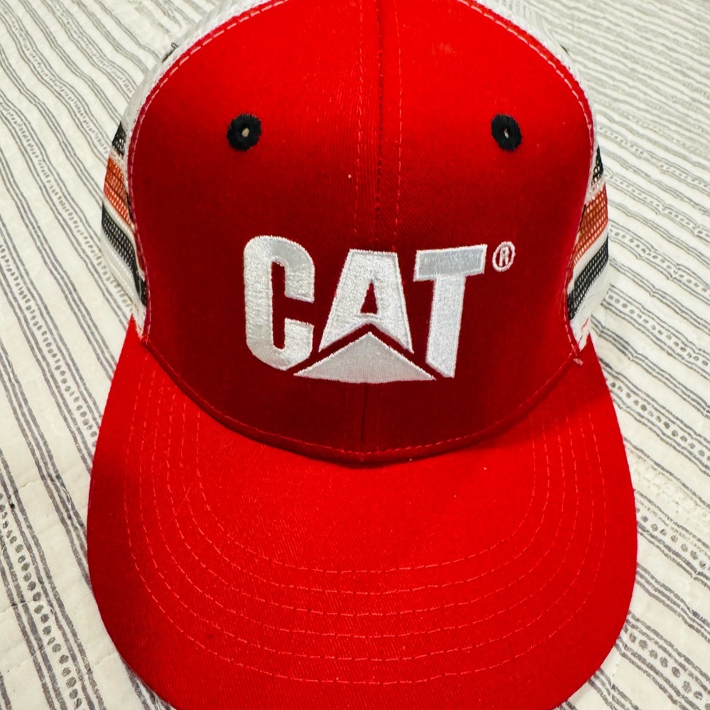 Caterpillar Red Baseball Cap
